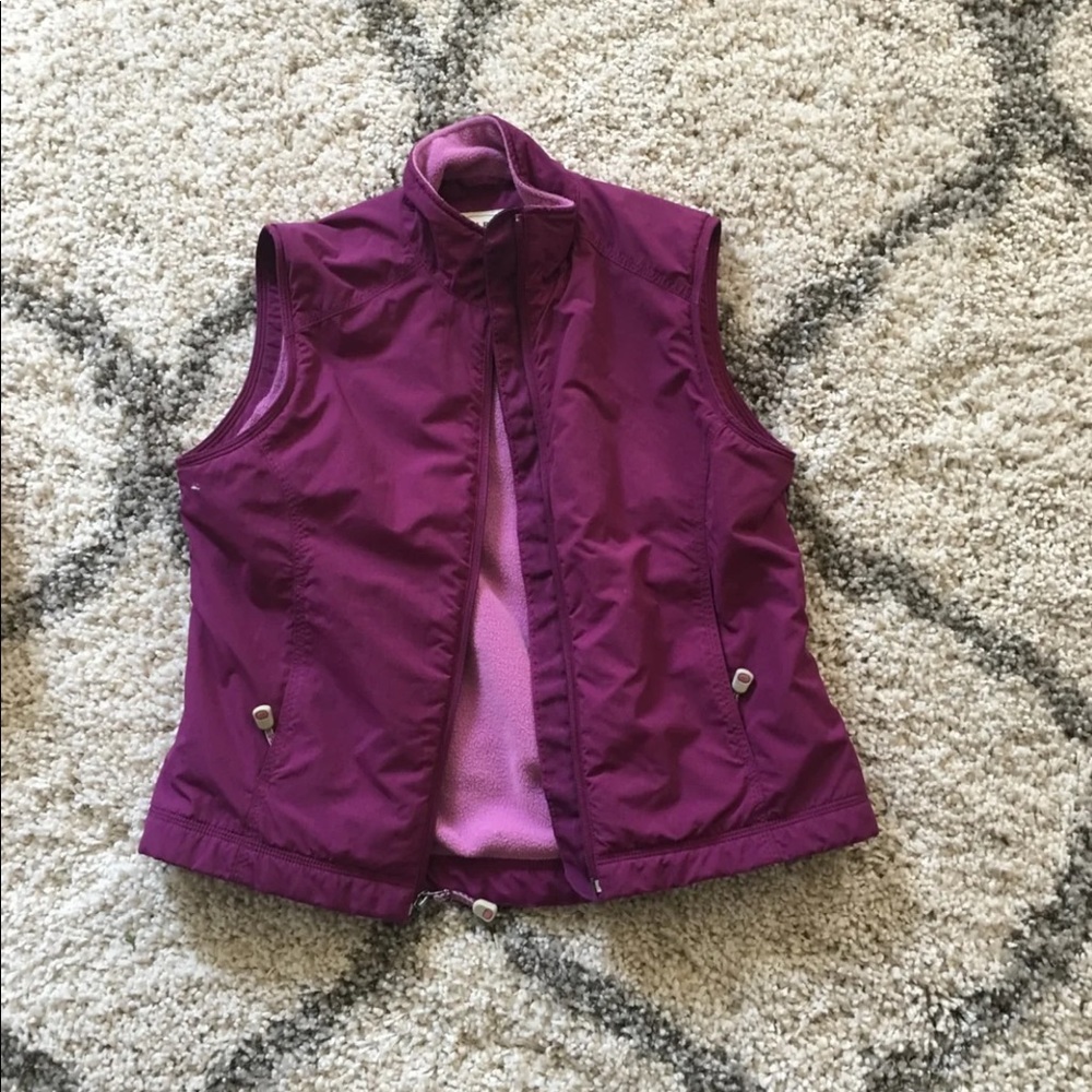 ll bean magenta vest